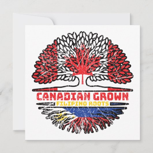Carte Philipppino Canadian Canada Tree Roots Fl (Devant)