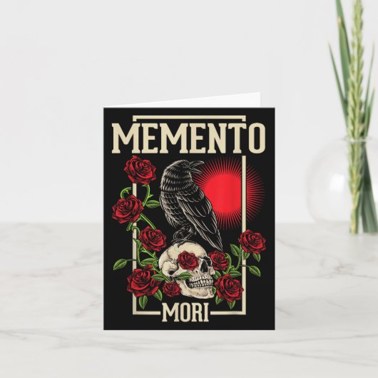 Carte Philosophe stoïque Memento Mori (Devant)