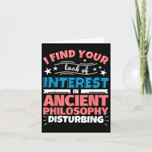 Carte Philosophie Ancienne Drôle Dire Cadeau