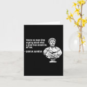 Carte Philosophie Citations Enseignant Stoicisme Marcus  (Fleur jaune)