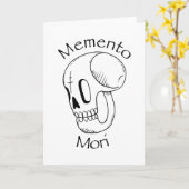 Carte Philosophie de Memento Mori Stoic (Fleur jaune)