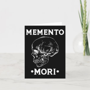 Carte Philosophie de stoïcisme crânien Memento Mori