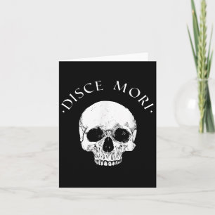Carte Philosophie stoïque Disce Mori Citation stoïcisme