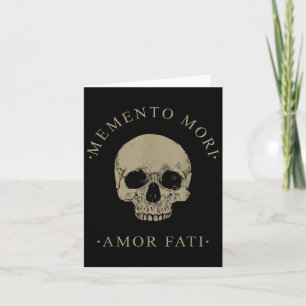 Carte Philosophie stoïque Memento Mori Amor Fati Crâne S
