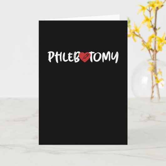 Carte Phlebotomist Phlebotomy (Fleur jaune)