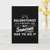 Carte Phlebotomiste Doit Le Faire Phlebotomie Infirmière (Fleur jaune)