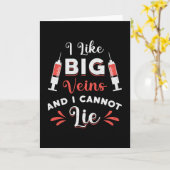 Carte Phlebotomiste J'Aime Grosse Veines Infirmière Phle (Fleur jaune)