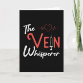 Carte Phlebotomiste La Vein Whisperer Phlebotomie Cadeau (Devant)