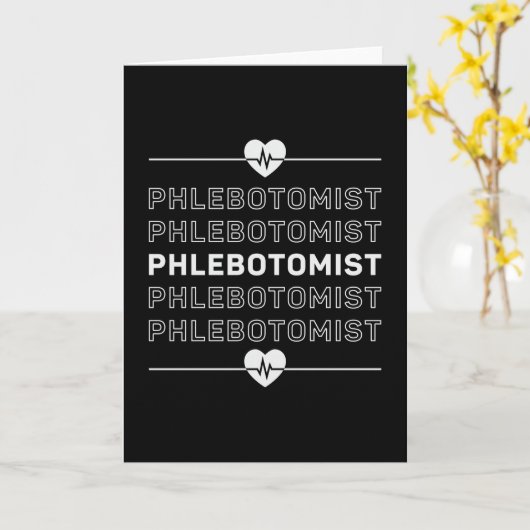 Carte Phlebotomiste Phlebotomie Infirmière Docteur Cadea (Fleur jaune)