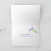 Carte phlox d'anniversaire de la grand-fille sur m (Intérieur)