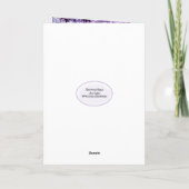 Carte Phlox Violet Pour 66e Anniversaire (Dos)