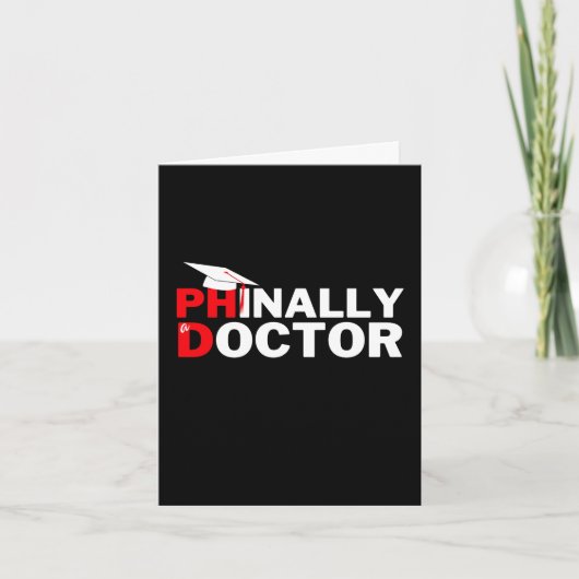 Carte PHnially a doctorat doctorat Graduate Student Grad (Devant)