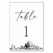 Carte Phoenix Skyline Numéro de table 3.5x5 (Par défaut)