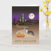 Carte Phoque Et Blanc Iggy Et Halloween Maison Hantée (Fleur jaune)