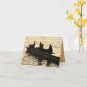 Carte Phoques au bord de la mer (Fleur jaune)