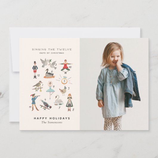 Carte photo 12 jours de Noël (Devant)