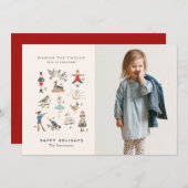 Carte photo 12 jours de Noël (Devant / Derrière)