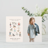 Carte photo 12 jours de Noël (Debout devant)