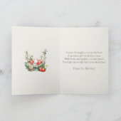 Carte Photo 1st Birthday Folded Greeting Card (Intérieur)