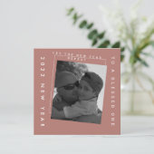 Carte photo 2022 Nouvel An de ton terrien (Debout devant)