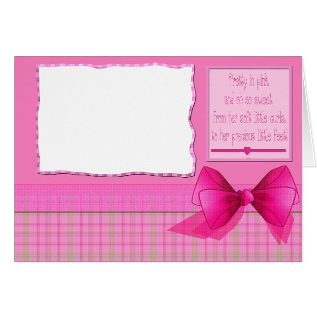 Carte photo #2 de bébé (Devant horizontal)