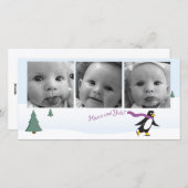 Carte photo 3 horizontal (Devant / Derrière)