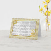 Carte photo - 50e anniversaire (Fleur jaune)