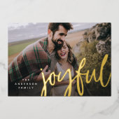 Carte photo à carreaux scintillante et joyeuse (Recto)