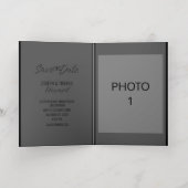 Carte photo à huile pliée pour l'anniversaire du m (Couchage intérieur)