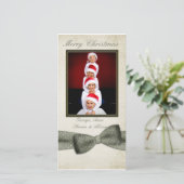 Carte photo à mâche verte (Debout devant)