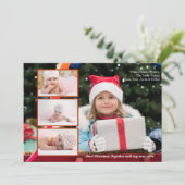 Carte photo à triple superposition (Debout devant)