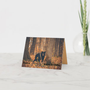 Carte Photo adorable Ours Noir