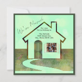 Carte Photo amusante et oiseaux Nous avons déménagé Fair (Devant)