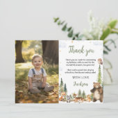 Carte Photo Anniversaire Animaux Mignons de la For (Debout devant)