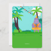 Carte photo Anniversaire Avec Animaux De La Jungle (Dos)