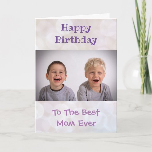 Carte Photo anniversaire de Maman World's Best Ever Kids (Devant)