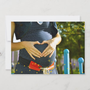 Carte Photo Annonce Bébé Étoiles Arrivent Bientôt