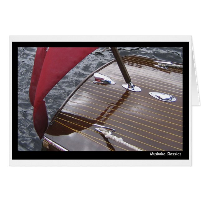 Carte photo Antique Boat (Devant horizontal)