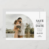 Carte photo Arché unique Enregistrer la date (Devant / Derrière)