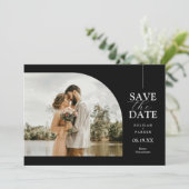 Carte photo Arché unique Enregistrer la date - Noi (Debout devant)