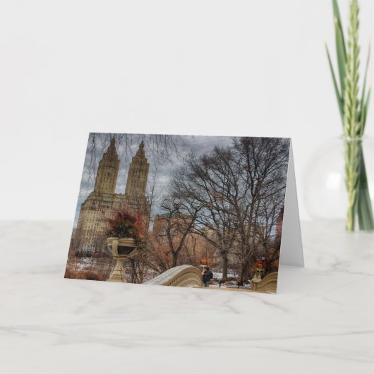 Carte Photo at Bow Bridge à Central Park, NYC (Devant)