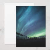 Carte photo aurores boréales (Devant / Derrière)