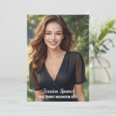 Carte photo automatique de concours sans bordure (Debout devant)