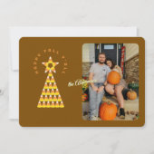 Carte photo automne à Noël - Candy Corn Tree (Devant)