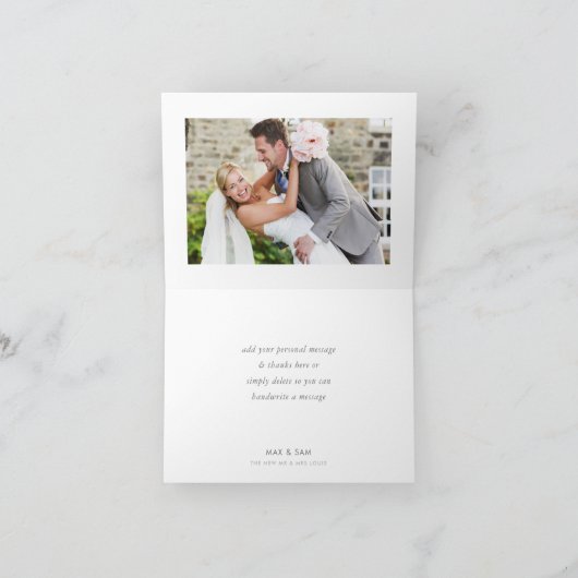 CARTE PHOTO AVEC AMOUR écriture moderne rose (Intérieur)