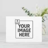 Carte photo avec enveloppe (Debout devant)