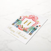 Carte photo avec monogramme de casse-noisette de N (Rotation)