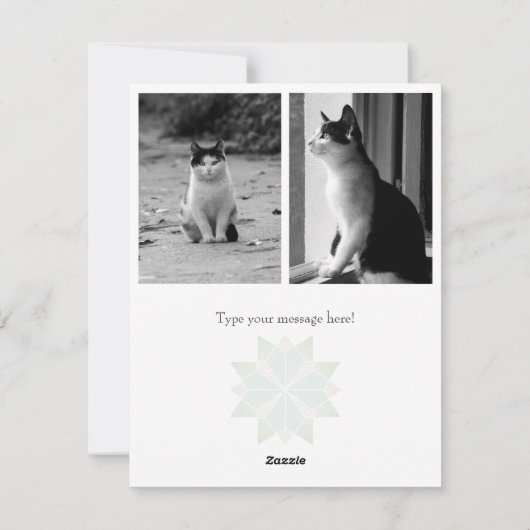 Carte photo avec motif tricoté - HAMbyWG (Dos)