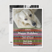 Carte photo avec motif tricoté - HAMbyWG (Devant / Derrière)