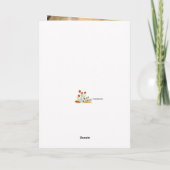 Carte photo avec sentiments de Thanksgiving (facul (Dos)